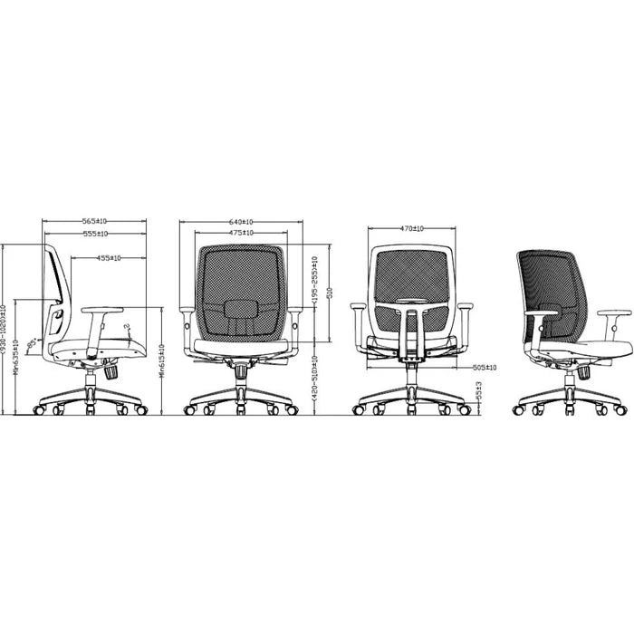 Luminous Promesh White Frame Chair