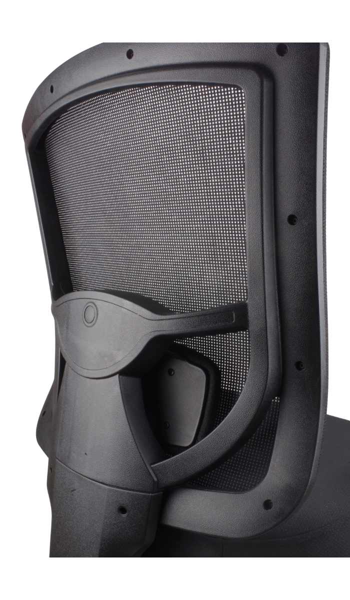 Stateline Mirae Medium Back Mesh Operator Chair - Black Fabric