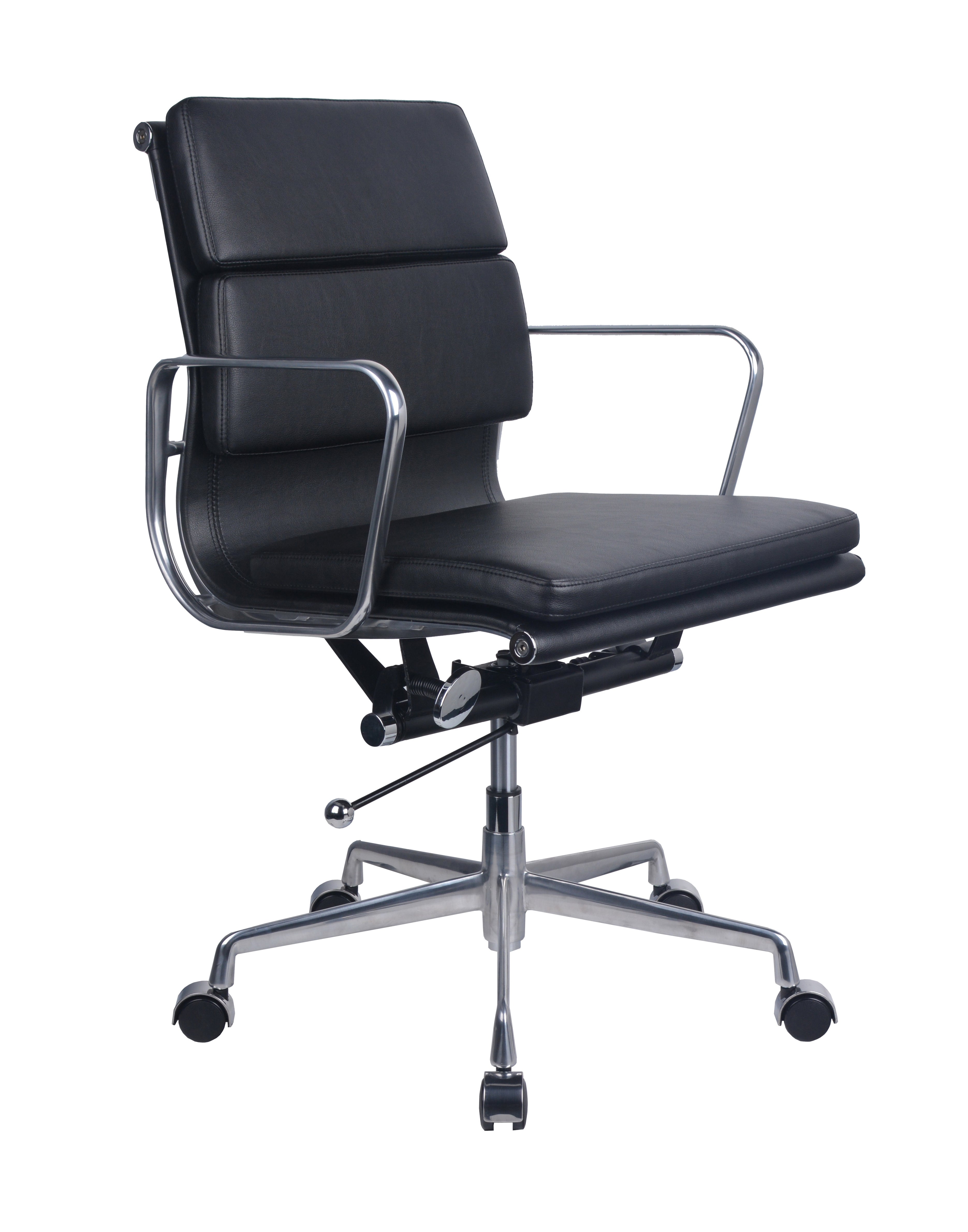 Medium Back Meeting/Executive Chair - Black PU