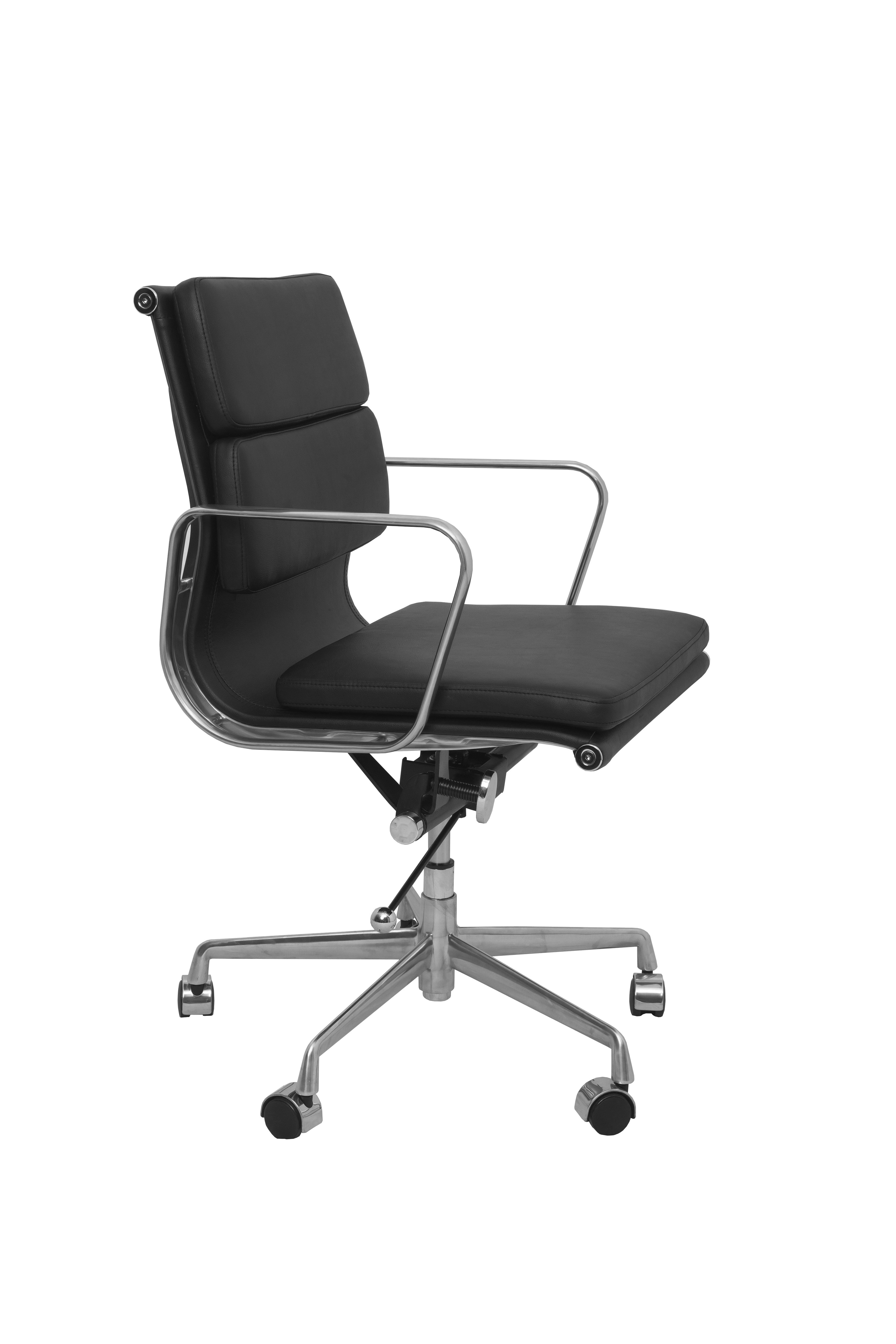 Medium Back Meeting/Executive Chair - Black PU