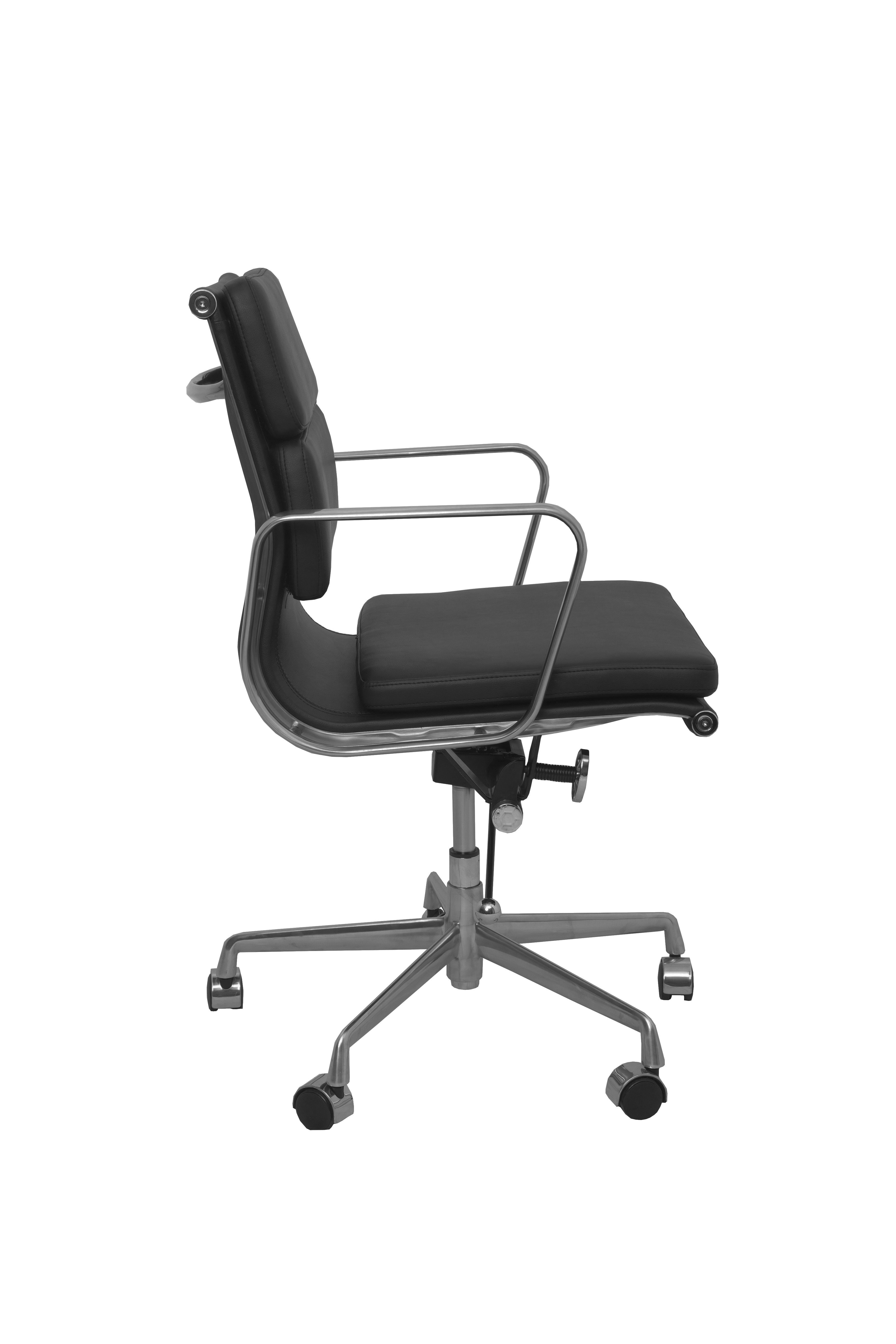 Medium Back Meeting/Executive Chair - Black PU