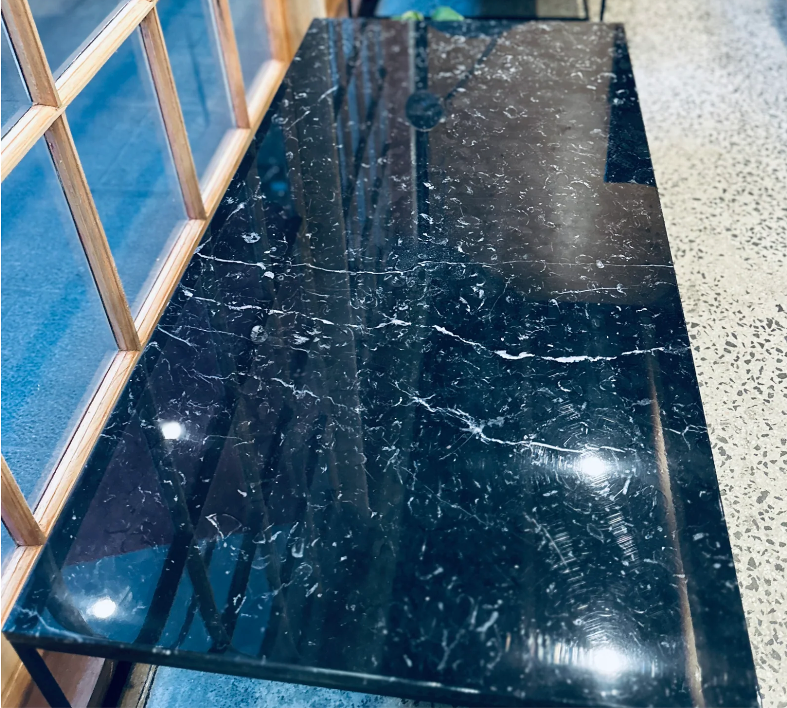 Minotti Calder Coffee Table – Marble Top / Metal Base