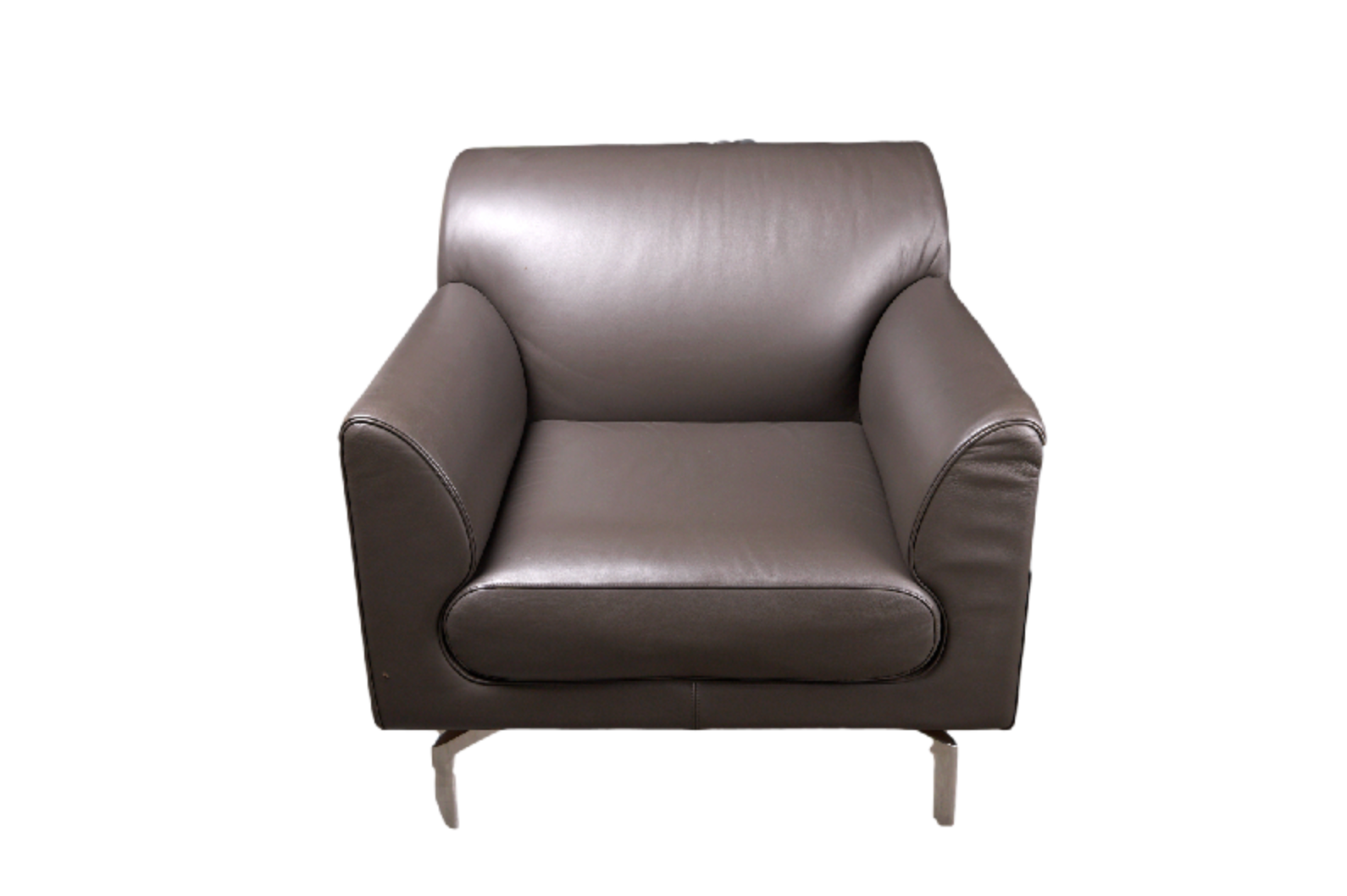 Poltrona Frau Square Leather Armchair