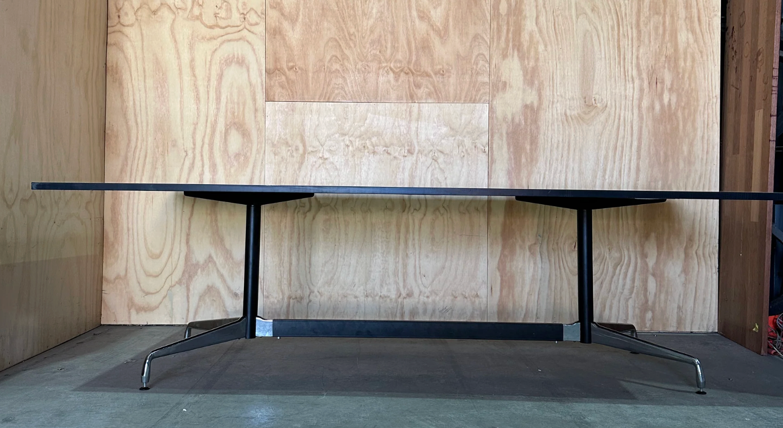 Boardroom Table - Timber Veneer Top on Segment Style Base