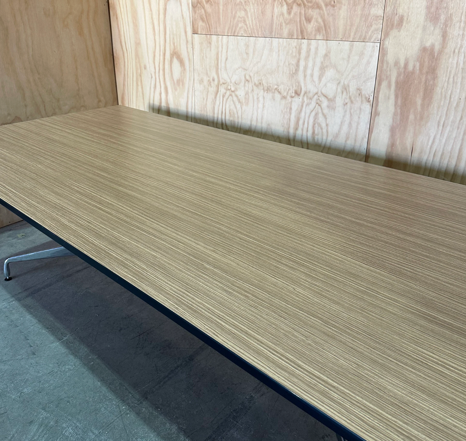 Boardroom Table - Timber Veneer Top on Segment Style Base