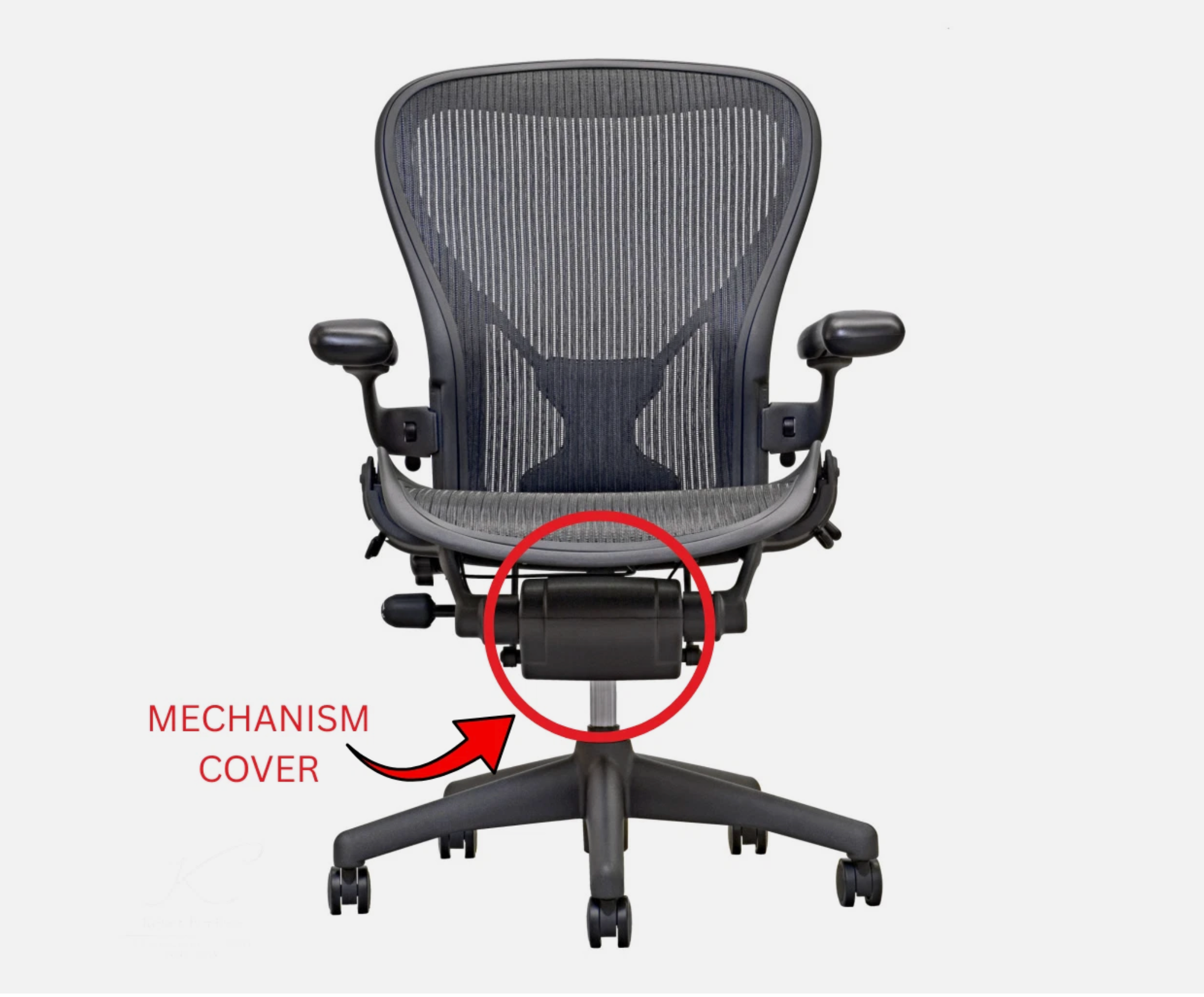 Herman Miller Aeron Classic Chair Mechanism Cover – Graphite