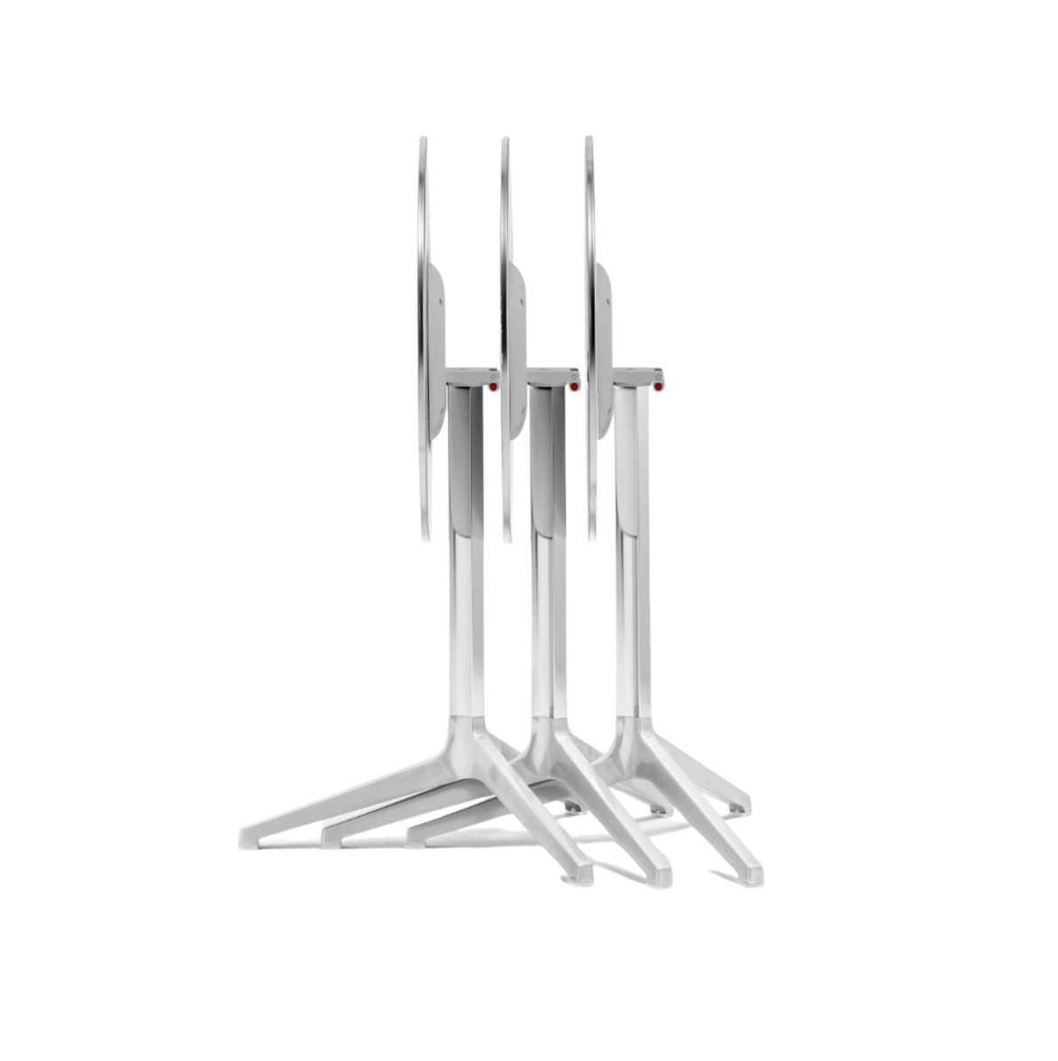 Pedrali Ypsilon 4790T Folding Table – 600mm Round Top, Black Three-Leg Base