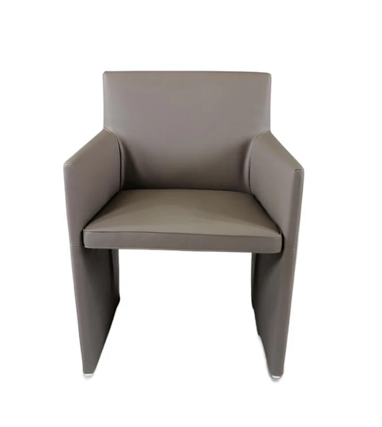 B&B Italia Posa Armchair – Italian Design by Antonio Citterio - Ash Grey Leather