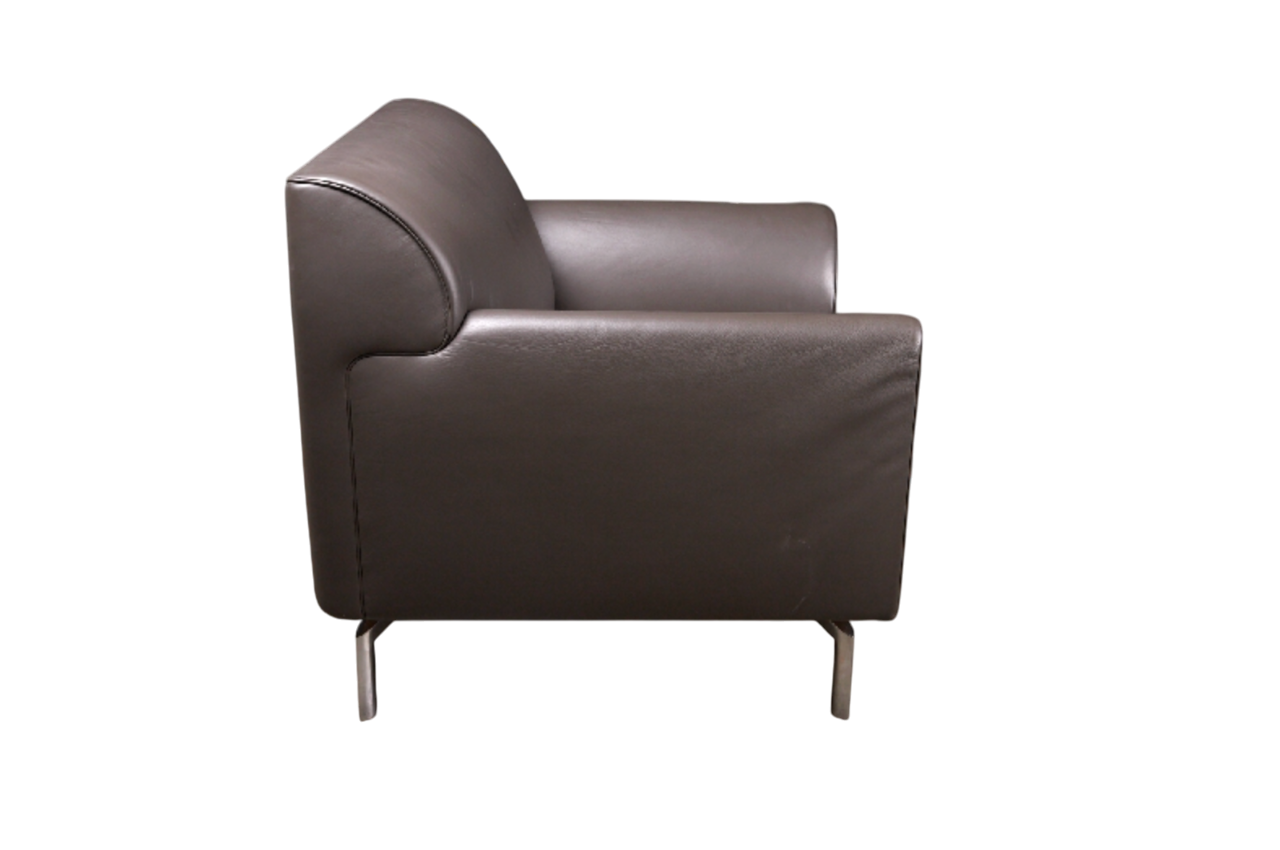 Poltrona Frau Square Leather Armchair