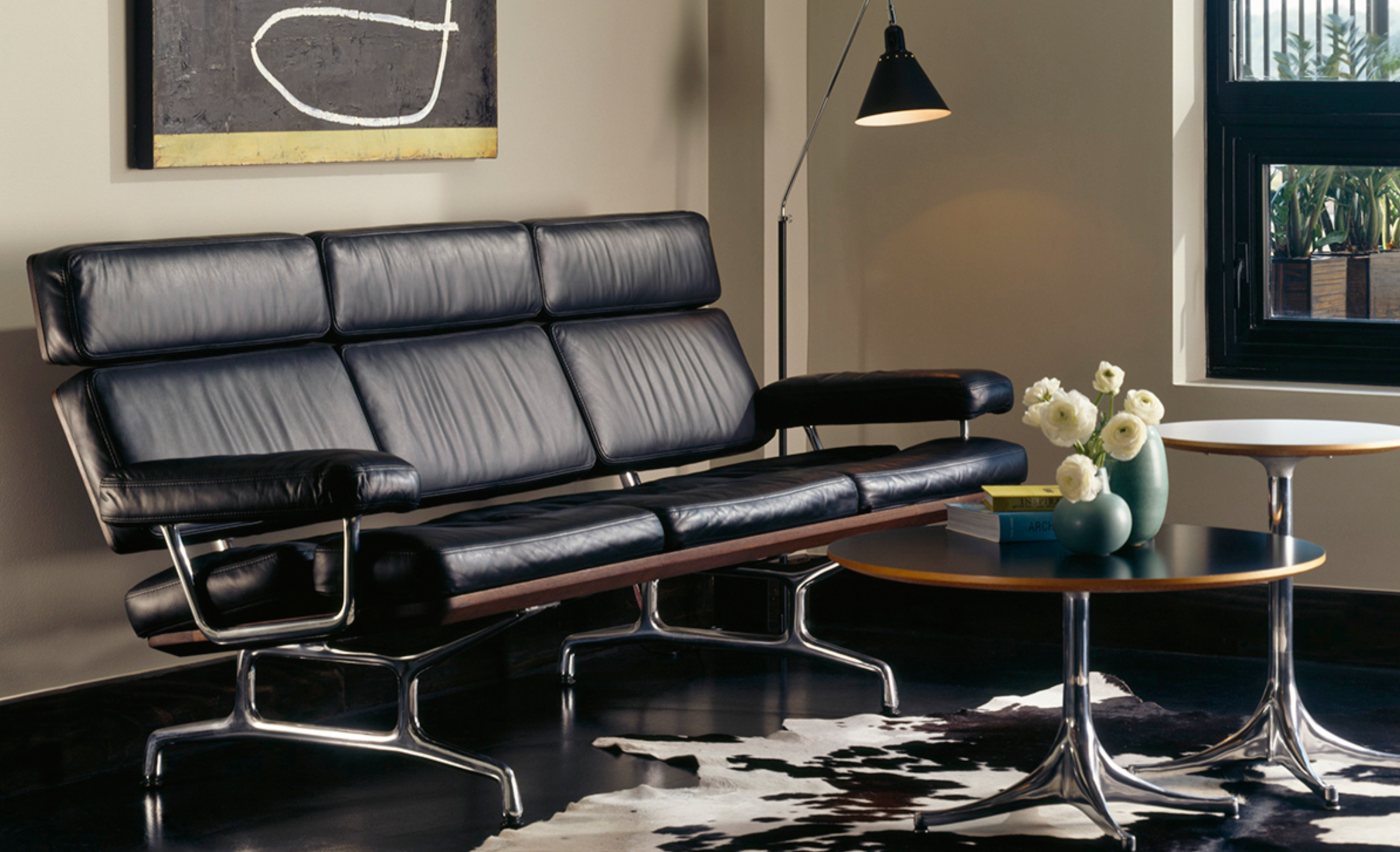 Original Herman Miller Nelson Pedestal Side Coffee Table – George Nelson