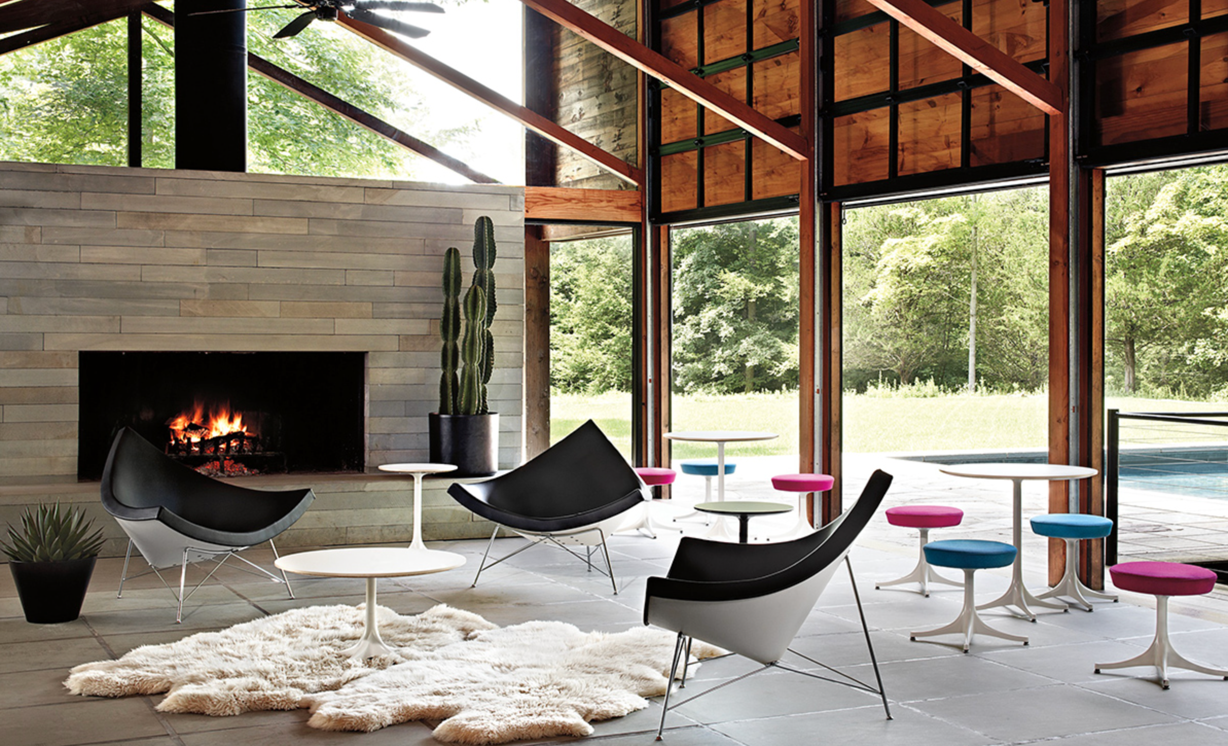 Original Herman Miller Nelson Pedestal Side Coffee Table – George Nelson