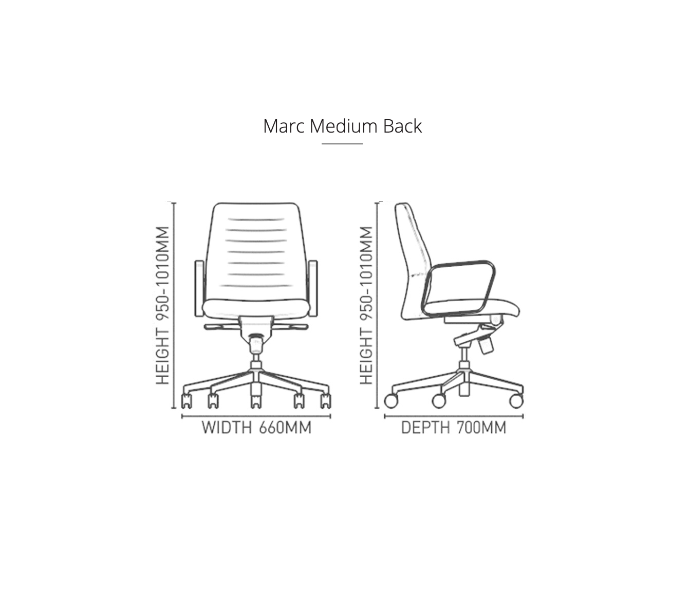 Marc Boardroom Chair – by Krost | Medium Back