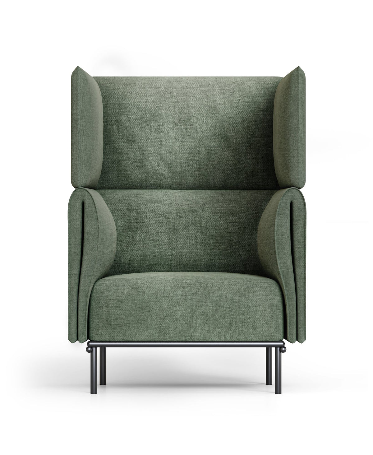 High Back Lounge Chair – Olive