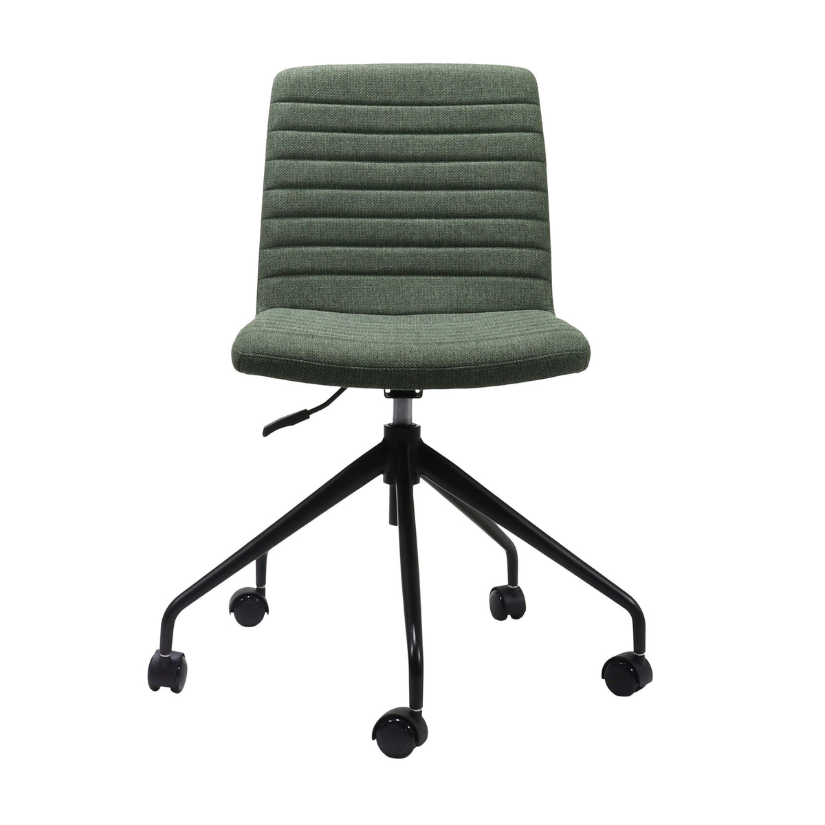 Ribbed Upholstered Meeting Chair – Swivel 5 Star Base – view 9 – new
