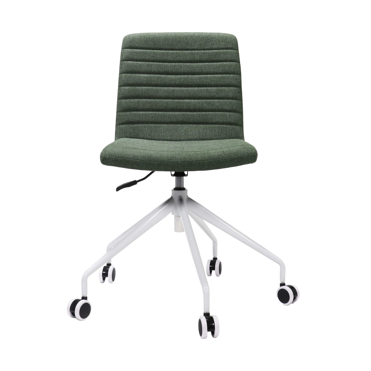 Ribbed Upholstered Meeting Chair – Swivel 5 Star Base – view 10 – new