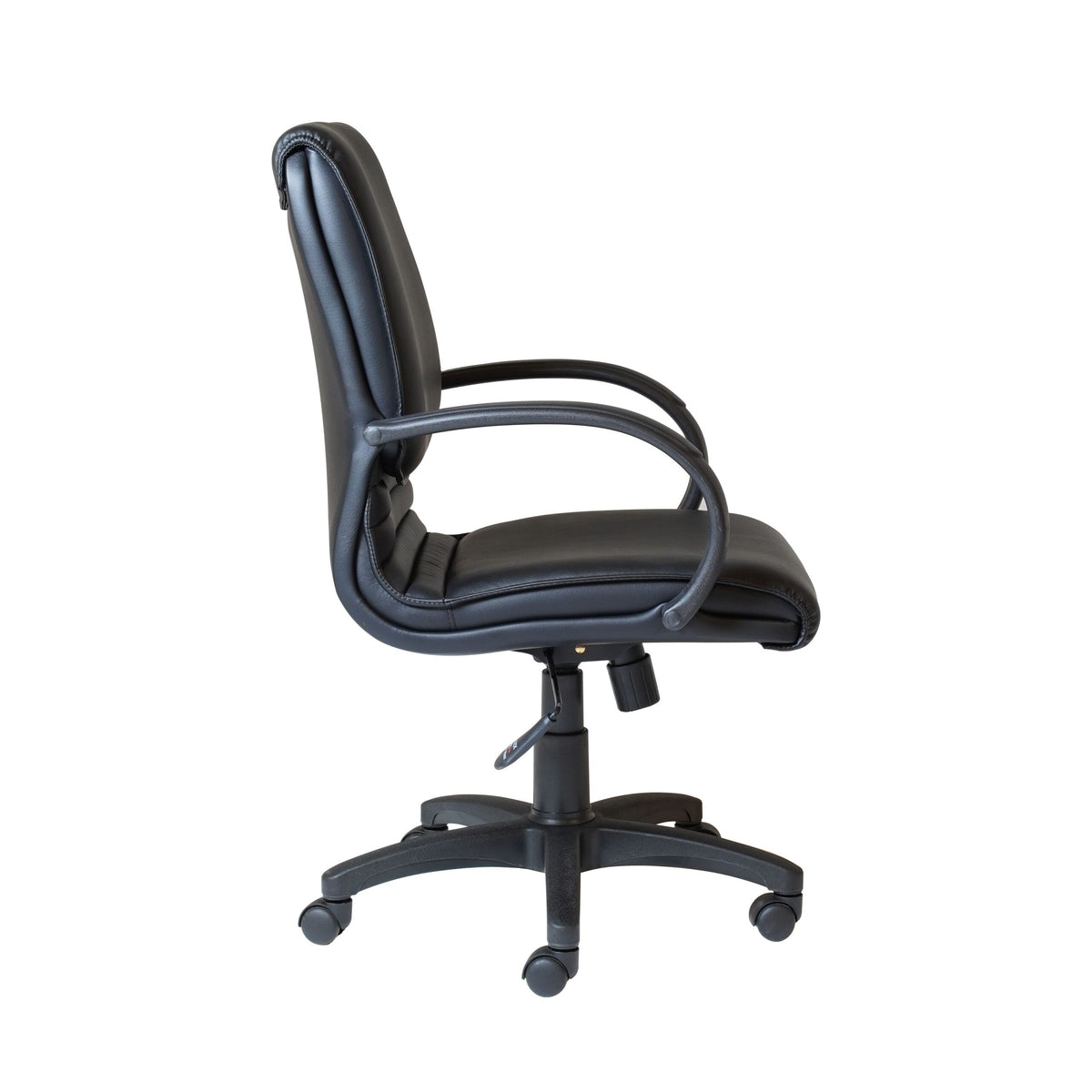 Medium Back Executive Chair – Black PU, Black Base – view 4 – new