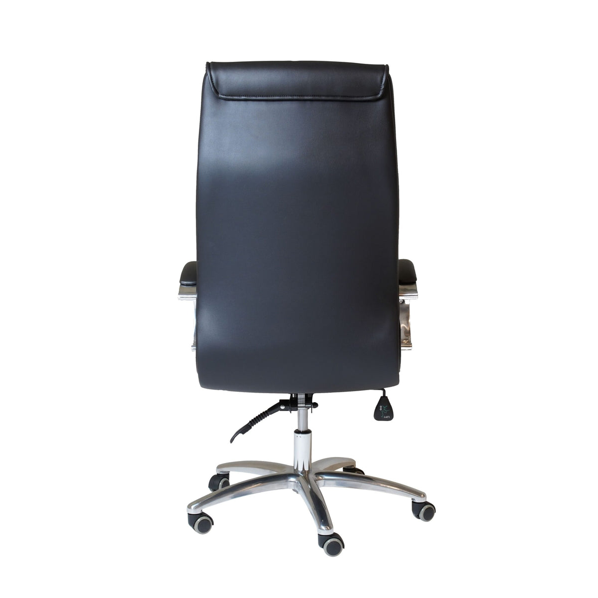 Extra Large High Back Executive Chair – Black PU, Chrome Base – view 4 – new
