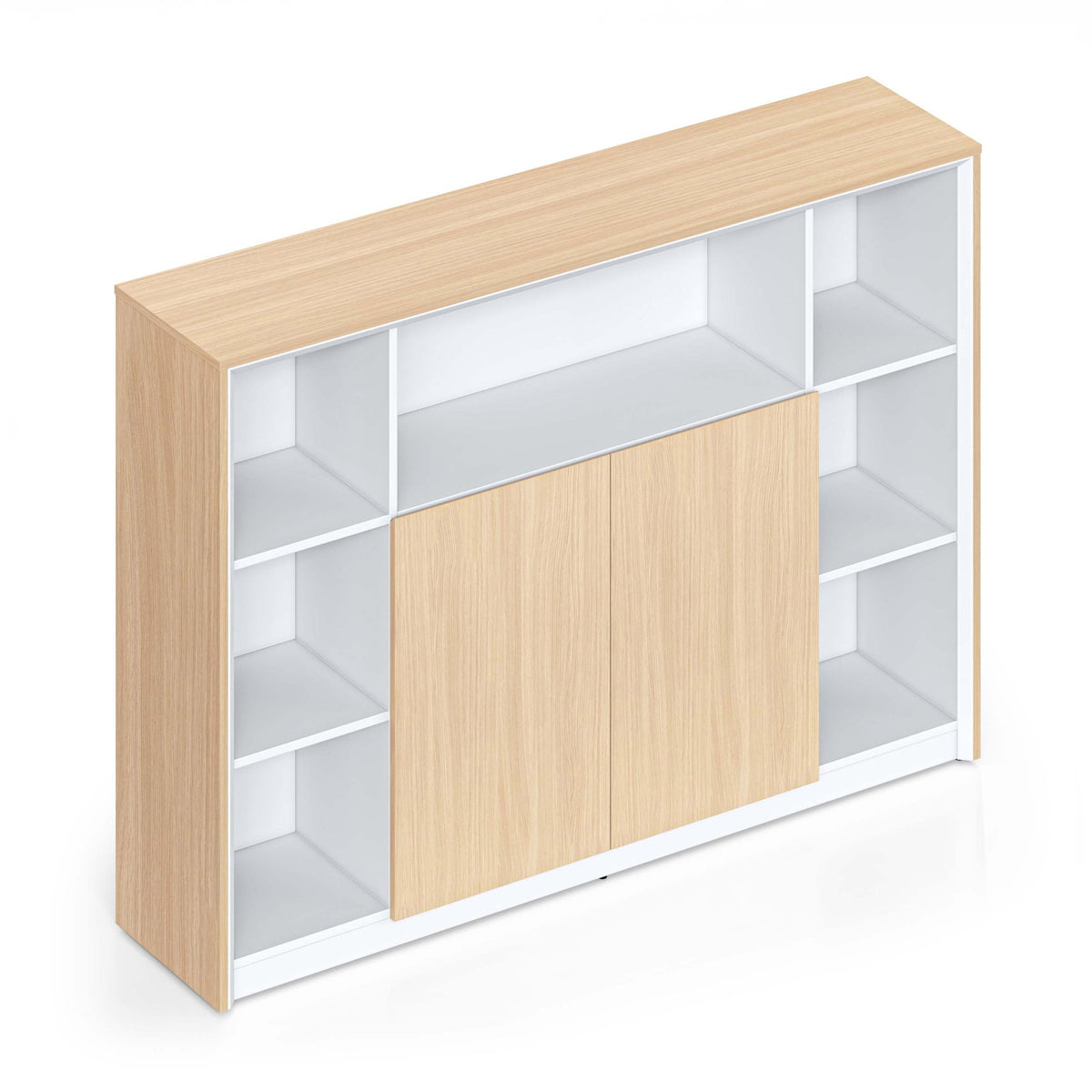 Shelving & Storage Unit – Oak & White