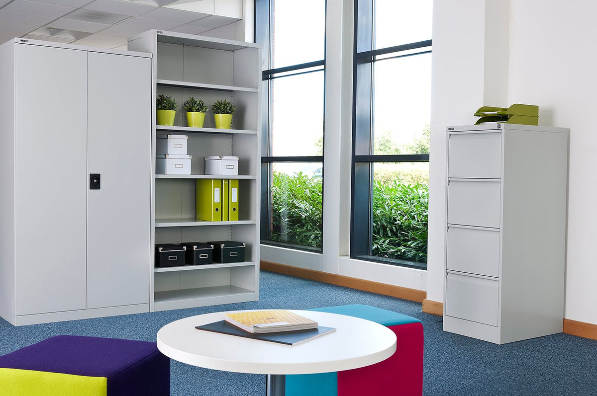 Steel Stationery Cupboard – Swing Doors
