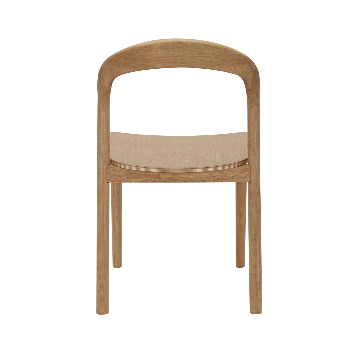 American Oak Dining Chair – Natural Finish, High Back – view 5 – new